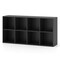 Wooden 8 Cube Bookcase Storage Shelf with Wide Top Surface, Multi-Purpose Display Organizer Rack for Books, Decor & Storage Bins, Freestanding Home Shelving Unit